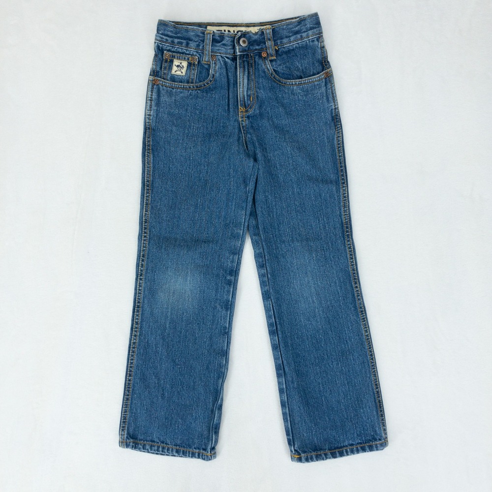 Cinch Jeans Kids Boys Size 7R Blue Straight Leg Original Fit Denim Pants Western